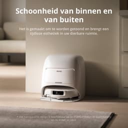 DJI Romo S (Water Tank Version) - Robotstofzuiger met dweilfunctie - Geschikt voor huisdierharen - 25.000 Pa zuigkracht - Obstakeldetectie op millimeter niveau - Wit design — thumbnail 2