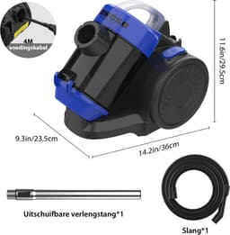 Stofzuiger met krachtige zuigkracht - Huisstofzuiger met multifunctionele reinigingskop voor tapijt en meubels - efficiënt verwijderen van dierenharen en diep ingebed vuil — thumbnail 2