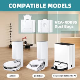 8 stuks VCA-RDB95 Stofzakken Vervanging voor SAMSUNG Jet Bot AI+ / Jet Bot+/Op maat gemaakte Jet Bot Combo AI Stofzuiger Station- Jet Bot Stofzak Accessoires Onderdelen — thumbnail 5
