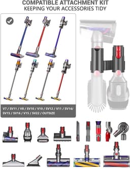 Wandhouder voor Stofzuigeraccessoires Geschikt voor Dyson V7 t/m V15 — thumbnail 2