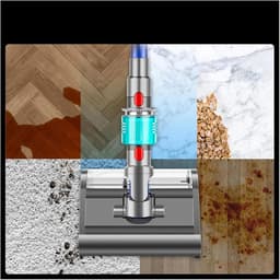 Stofzuigerborstel Met Groene LED-Verlichting – Geschikt Voor Dyson V7 V8 V10 V11 V15 – Anti-Klit Nylon Borstelharen En Wasbaar – Ideaal Voor Dierenharen En Stof Op Harde Vloeren — thumbnail 2