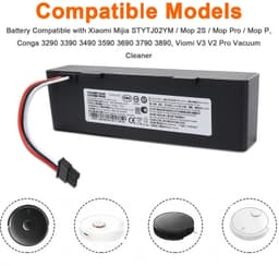 Stofzuigeraccu - 14,4 V - 3400 mAh - Lithium-ion — thumbnail 4