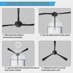 Zijborstelset voor robotstofzuiger - 6 stuks - Met schroevendraaier — thumbnail 4
