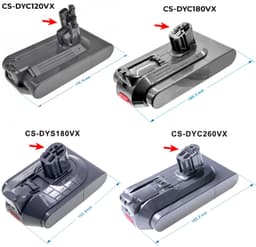 Stofzuigeraccu - 2500 mAh - Li-ion - 25,2 V — thumbnail 2