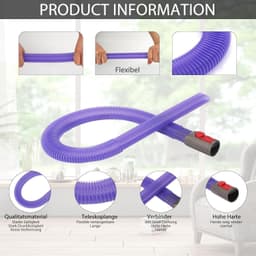 Kierenzuigmond - Flexibel - 85 cm - Paars — thumbnail 4