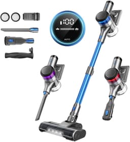 Sellino Stofzuiger - Draadloze Steelstofzuiger - Handstofzuiger - 400W - 4 Reinigingsstanden - Krachtige Zuigkracht - Blauw — thumbnail 1