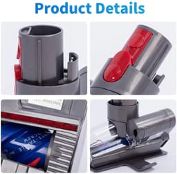 Stofzuigermondstuk - Zuigmond - Mini-turbo-borstel geschikt voor Dyson steelstofzuiger V7, V8, V10, V11, V15 - Onderdelen - Mondstuk Accessoires - voor bank, stoel, verwijdert bacteriën en alles — thumbnail 4