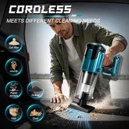 Accu-handstofzuiger compatibel met Makita 18 V accu borstelloze motor 100 W - ShopVlot — thumbnail 4