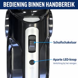 Kruimeldief - Autostofzuiger met luchtpomp - 12V 120W - Analoge drukmeter - Zwart — thumbnail 3