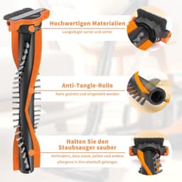 6 stuks - Vervangende filterset voor Philips-stofzuiger - FC6728/FC6727/FC6822/FC6812 – FC5005/01 onderdelen en accessoires - HEPA-filters geschikt voor Philips SpeedPro Max (Series 7000 en 8000) - 1 rolborstel + 4 filterpatronen + 1 klein wit — thumbnail 3