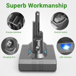 Vervangbare Lithium-ion Accu voor Dyson V7 Stofzuiger — thumbnail 5