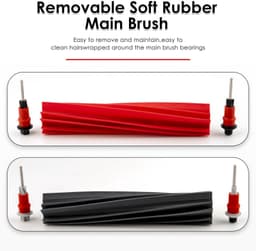 2 Stuks Rollerborstels voor Roborock S8 MaxV Ultra en Qrevo Robot Stofzuiger — thumbnail 3