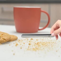 Compacte Kruimelverwijderaar van Roestvrij Staal met Gebogen Rand - Ideale Accessoire voor een Schone Tafel — thumbnail 2