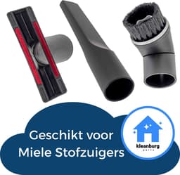 Kleanburg® Geschikt voor Miele - Kleine Zuigmonden Set - Plumeau, Plintzuiger en meubelzuigmond-3 delig — thumbnail 3