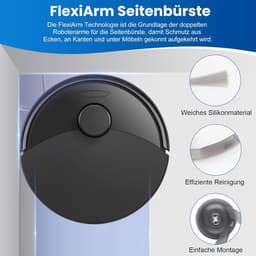 24 stuks accessoires gescht voor Roborock Q10 S5+ robotstofzuiger, 2 hoofdborstels, 6 stofzakken, 4 dweilpads, 4 HEPA-filters, 6 zijborstels, 1 reinigingsborstel, 1 schroevendraaier — thumbnail 5
