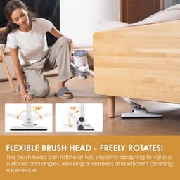 Lunekiss draadloze steelstofzuiger 30Kpa – 6‑in‑1 lichtgewicht handstofzuiger – 35 min werktijd – HEPA filtersysteem – zakloos – voor harde vloeren en dagelijks onderhoud — thumbnail 4