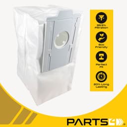 5 Stofzuigerzakken PARTS4® geschikt voor Samsung JET Bot AI+ series | Alternatief voor origineel nummer VCA-RDB95 | O.a. geschikt voor Jet Bot AI+, VCA-RDB95, VR50T95735W/WA & VT30T85513W/WA — thumbnail 5