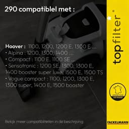 Set van 4 stofzuigerzakken Hoover Alpina TopFilter Premium — thumbnail 4