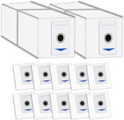 12 stuks-Stofzakken voor Ecovacs Deebot T30 Pro Omni/T30 Omni stofzuigerrobot-stofzuigerzakken-reservezak-accessoires voor Ecovacs Deebot T30 Pro Omni / T30 Omni — thumbnail 1