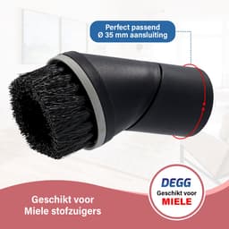 DEGG® - Stofzuiger Plumeau 35mm - Geschikt voor Miele - Opzetstuk Stofzuiger - Plumeauborstel - Stofzuiger Mond - Opzetborstel - Plumeau Stofzuiger Mondstuk - Stofzuiger Hulpstuk - Plumeau Compact - 2 STUK(S) — thumbnail 5