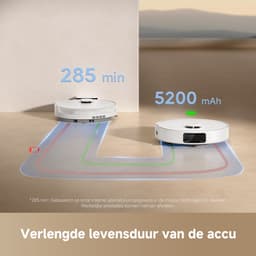 Dreame D20 - Slimme Robotstofzuiger met Dweilfunctie - 13.000 Pa zuigkracht en 285 min accuduur - App-besturing en haarontwarringstechnologie — thumbnail 5