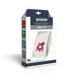 SQOON® Stofzuigerzakken Geschikt voor Miele FJM Series – Vervangt Model 9917710 – High Filtration voor Optimale Stofopname en Hygiëne - (SQ02) - 4 Stuks — thumbnail 2