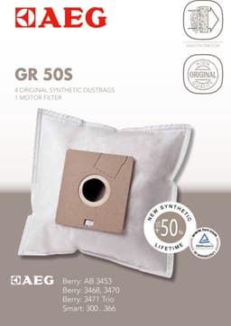 AEG GR50S, Stofzak, Wit, Synthetisch, 4 stuk(s) — thumbnail 3