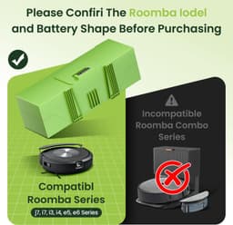 Stofzuigeraccu - 6800 mAh - 14,4 V - voor iRobot Roomba — thumbnail 3