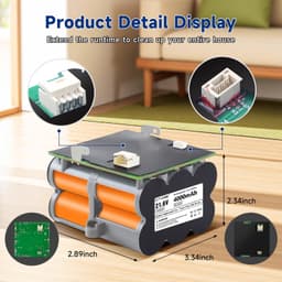 Stofzuigeraccu - 21,6 V - 4600 mAh - Compatibel met Tineco — thumbnail 5