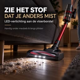 Steelstofzuiger V12 Draadloos 2-in-1 - Kruimeldief - Draadloze Stofzuiger - Vacuum Cleaner - Lichtgewicht met HEPA-filter — thumbnail 2