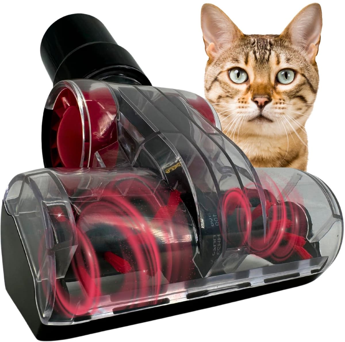 Mini-turboborstel voor dierenharen, pluisjes, stofzuiger, 32 mm, 35 mm, dierenhaarborstel, opzetstuk, compatibel met,,,, reserveonderdeel — afbeelding 1