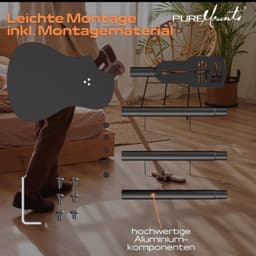 Universele stofzuigerhouder, compatibel met,,,,,,, vloerstandaard, accessoirestandaard, zwart — thumbnail 4
