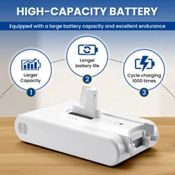 3800mAh Batterij voor Xiaomi Dreame V8/V10 Stofzuiger — thumbnail 3