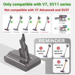 Vervangbare Lithium-ion Accu voor Dyson V7 Stofzuiger — thumbnail 2