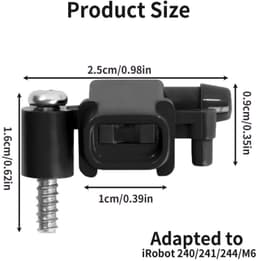 Stofzuigerspuitmondstuk - Accessoires voor iRobot Braava Jet M6 240/241/244 - Vervangende Onderdelen - Robuuste Kunststof/Metalen - Verbeterde Reinigingseffectiviteit - Inclusief Schroevendraaier - Sproeikop — thumbnail 2