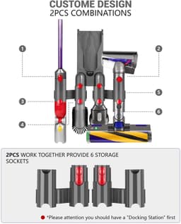 Wandhouder voor Stofzuigeraccessoires Geschikt voor Dyson V7 t/m V15 — thumbnail 3