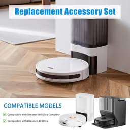 21 stuks accessoires gescht voor Dreame L40 Ultra/X40 Ultra Complete/X40 Master/Mova P50 Pro Ultra robotstofzuiger, reserveonderdelen, accessoireset, hoofdborstel, stofzak, zijborstels — thumbnail 4