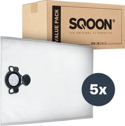 SQOON® Stofzuigerzakken PRO Geschikt voor Nilfisk Attix 33 / 44, VHS 40 / 42 & Makita VC4210 - 5 Stuks — thumbnail 3