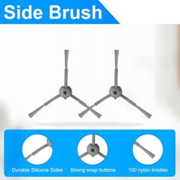 Accessoireset gescht voor Eufy Clean L50 / L50 SES / L60 / L60 hybride robotstofzuigeronderdelen, 1 hoofdroller borstel + 4 zijborstels + 4 filters + 4 stofzakken + 1 reinigingsborstel — thumbnail 5