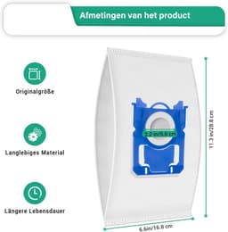 10x Stofzuigerzakken geschikt voor Philips S-Bag FC8021/03 - Stofzuigerzakken - FC8220 FC8202 FC8224 FC8134 HR8331 HR8345 — thumbnail 5