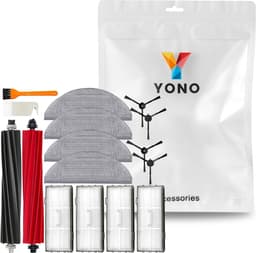 YONO Accessoires Set geschikt voor Roborock S8 - S8 Pro Ultra - S8+ - Hoofdborstel - Dweilpads - Borstels - Filters - 16in1 — thumbnail 5