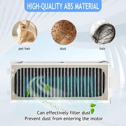 Dailygoods- Reserveonderdelen voor Ecovacs Deebot Mini - 1 Hoofdborstel - 4 HEPA-filters - 4 Zijborstels - 4 Stofzakken - 4 Reinigingsdoeken - Hoogwaardige kwaliteit - Robotstofzuiger — thumbnail 4