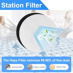 15-delige accessoireset voor Ecovacs Deebot X11 OmniCyclone robotstofzuiger - 1 hoofdborstel, 2 wismoppen, 4 stationfilters, 4 zijborstels, 4 HEPA-filters — thumbnail 4