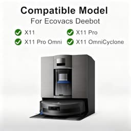 15-delige accessoireset voor Ecovacs Deebot X11 OmniCyclone/X11 Pro/X11 - 1 hoofdborstel, 2 wieltjes, 6 zijborstels, 4 HEPA-filters, 1 reinigingsborstel, 1 schroevendraaier - PromoHome — thumbnail 5