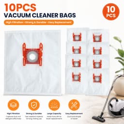 10stuks - Stofzuigerzakken - geschikt voor Bosch G ALL / BBZ41FGALL - Stofzakken geschikt voor alle Bosch stofzuigers - BBZ41FGALL/Type G - Stofzakken van non-woven materiaal — thumbnail 1