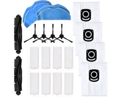ZENC® Complete Accessoireset Geschikt voor Rowenta en Tefal X-plorer Serie 75 S+ - Robotstofzuiger - Onderhoudsset - HEPA-filters - Borstels - Stofzakken - Dweilpads