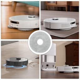 PromoHome Vervangende Mopdoeken 4 Stuks - Geschikt voor Dreame L10 Ultra/L10S Pro/L10S Ultra/L10S Pro Ultra Heat/L10 Prime/L20 L30 L40 L50 Ultra/X30 X40 X50 Ultra/Mova E30 V50 Ultra P10 P50 Pro Ultra Robotstofzuigers — thumbnail 5