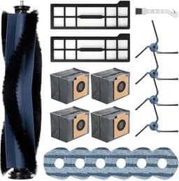 18 stuks accessoires voor Eufy X10 Pro Omni robotstofzuiger, 1 rolborstel, 2 filters, 6 dweilpads, 4 zijborstels, 4 stofzakken, 1 reinigingsborstel — thumbnail 1
