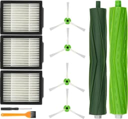 Onderhoudspakket geschikt voor iRobot Roomba i7+ i8+ i5+ i3+ E5 – HEPA Filter - Zijborstel - Roller – 9-delige set – Stofzuiger Vervanging set - Stofzuiger onderdelen — thumbnail 1