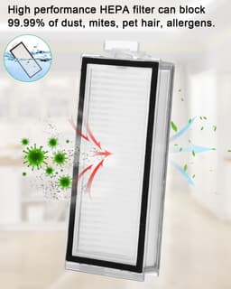Reserveonderdelen, accessoires, geschikt voor Roborock Q7/Q7+/Q7 Max/Q7 Max+ stofzuiger, 2 hoofdborstels, 4 schoonmaakdoeken, 4 HEPA-filters, 7 zijborstels, 1 borstelreinigingsgereedschap, — thumbnail 4